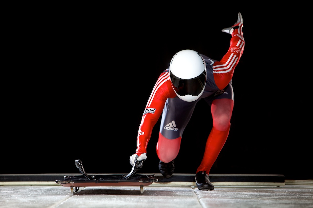 Canadian National Skeleton athlete John Fairbairn | Calgary commercial advertising photography