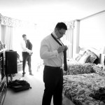 Banff Wedding Photographer | The Rimrock Hotel | Guys getting ready