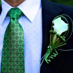 Banff Wedding Photographer | The Rimrock Hotel | Boutonniere green, green tie
