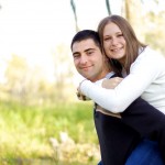 Calgary Wedding photography | Engagement photography | Fish Creek Park | Piggy back