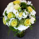 Calgary Wedding Photographer | Edmonton Vegreville wedding | green white and yellow flowers