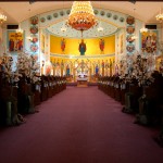 Calgary Wedding Photographer | Edmonton Vegreville wedding | Holy trinity Ukrainian catholic church inside