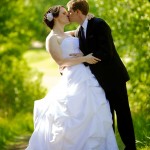 Christine & Peter Valley Ridge Golf Course wedding | Calgary Wedding Photography | Bride dipped by groom portrait