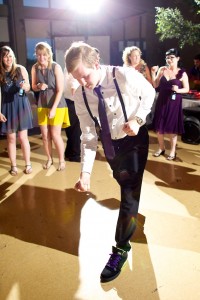 Christine & Peter Valley Ridge Golf Course wedding | Calgary Wedding Photography | Reception, groom busting a move on the dance floor