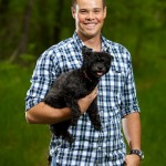 Lamb family | Calgary family photography | A man and his dog