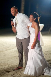 Destination wedding photographer | barcelo maya tropical resort Mexico | wedding photos | bride and groom speech