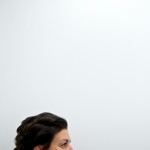 Calgary wedding photographer | Bride getting makeup done