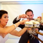 Calgary wedding photographer | Spruce Meadows wedding photos | Bride and groom cutting cake